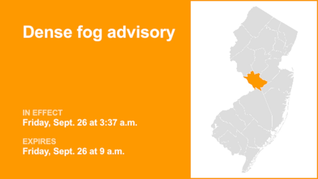 Dense fog advisory affecting Mercer County until Friday morning – visibility limited to 1/4 mile