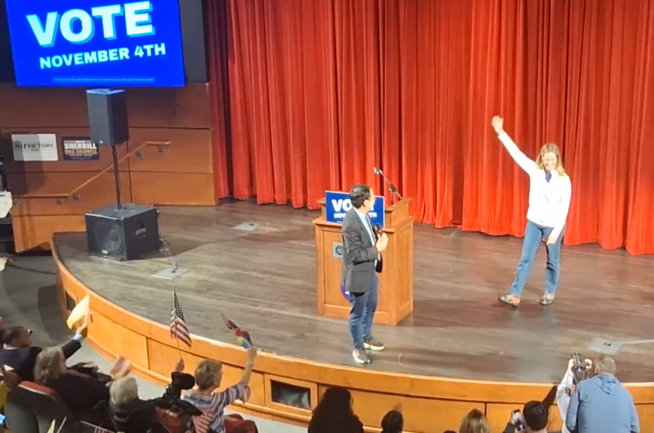 Proud Kim Welcomes Sherrill to BurlCo to See ‘the Toughest Political Community in the Country’ Proud Kim Welcomes Sherrill to BurlCo to See ‘the Toughest Political Community in the Country’