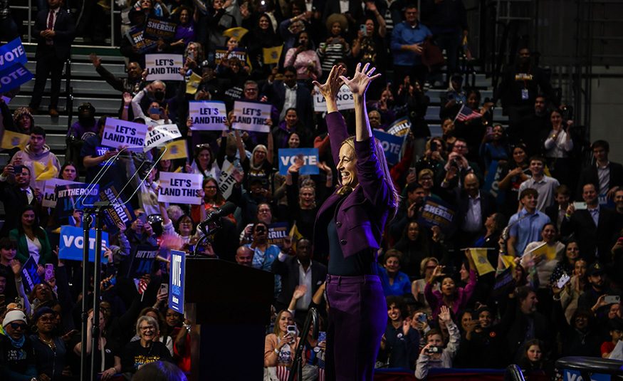 Sherrill projected winner in New Jersey governor race New Jersey Democratic gubernatorial candidate Mikie Sherrill led a rally Nov. 1, 2025, in Newark that drew over 3,000 supporters in person and more than 750,000 views online.