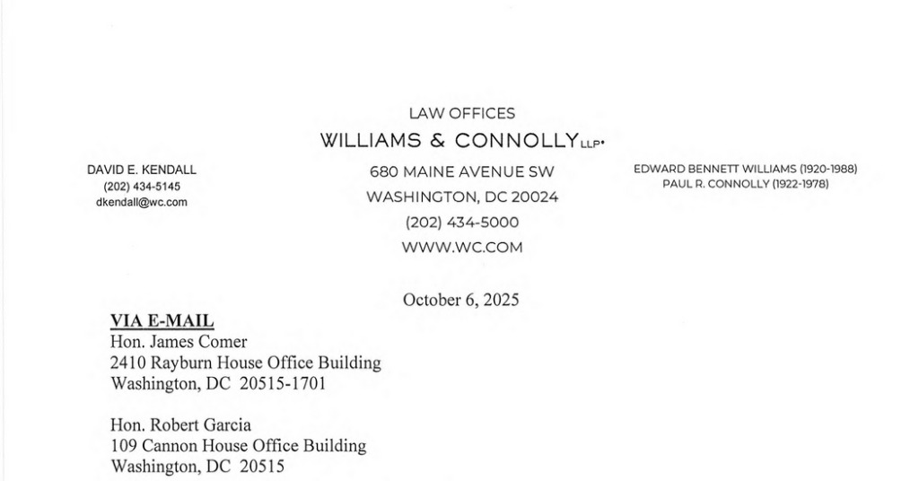 Bill and Hillary Clinton’s Stance on Epstein Testimony Oct. 6