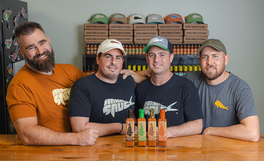Kelce invests in South Jersey family-owned hot sauce brand Hank Sauce and Jason Kelce