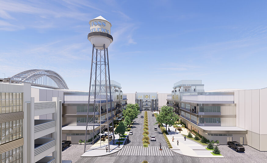 Bayonne waterfront to boast NJ’s largest film studio The planned 1888 Studios in Bayonne, a 1.6 million-square-foot facility, was designed by leading architecture firm Gensler to evoke the imagery of Golden Age Hollywood and is being developed by Togus Urban Renewal.