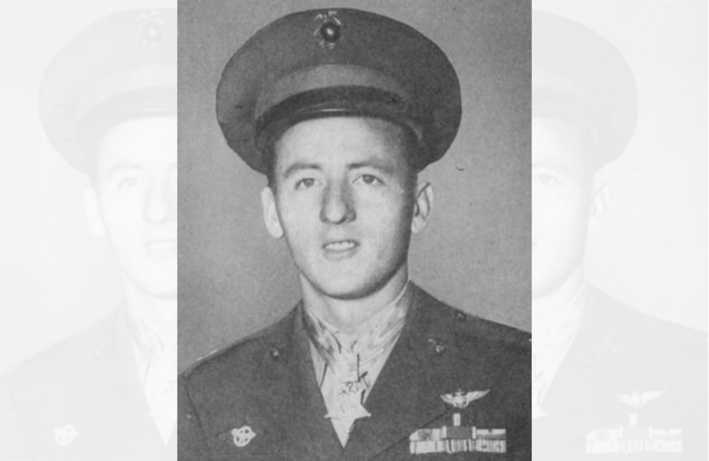 This Marine pilot earned ace status as a Wildcat menace in the Pacific