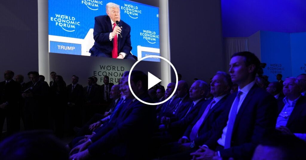 Trump Targets European Allies in Lengthy Speech at Davos Trump Targets European Allies in Lengthy Speech at Davos
