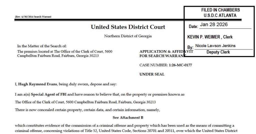 Read the Fulton County search warrant affidavit