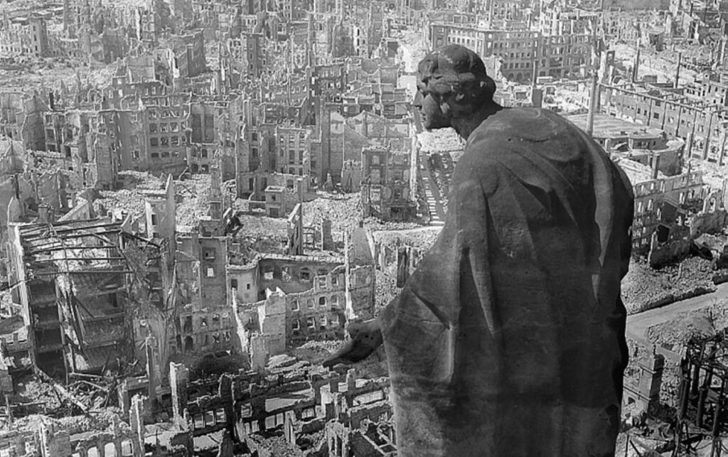 The devastating 1945 Allied bombing campaign in Dresden