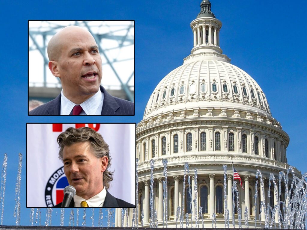 Cory Booker, Justin Murphy split on Iran war, economy during US Senate debate Cory Booker, Justin Murphy split on Iran war, economy during US Senate debate