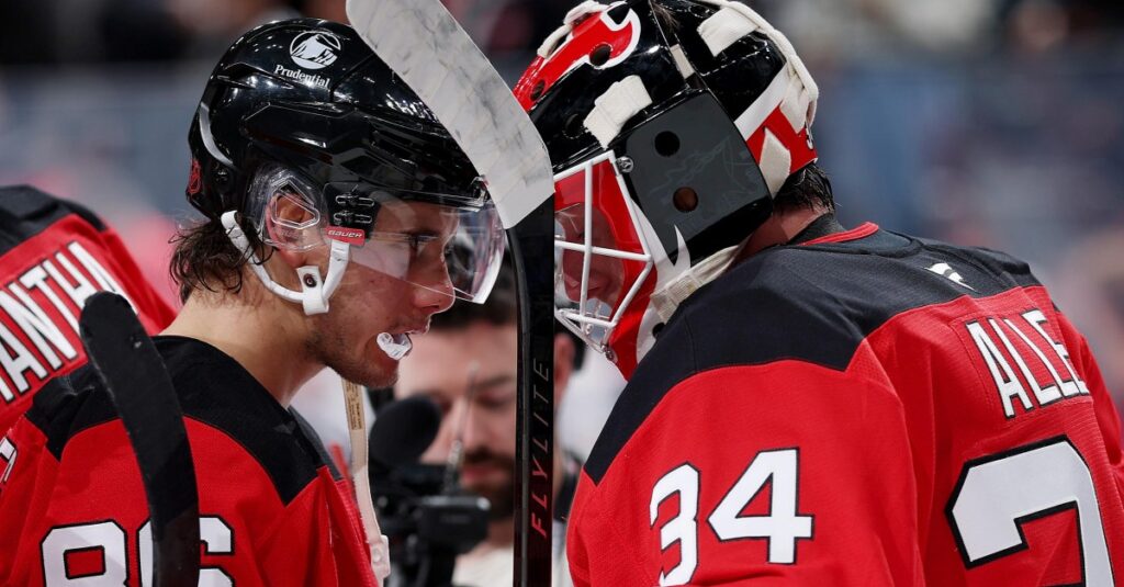 Devils Dominate Canucks in 4-1 Win in Milestone Games for Allen, Hischier, and Lombardi