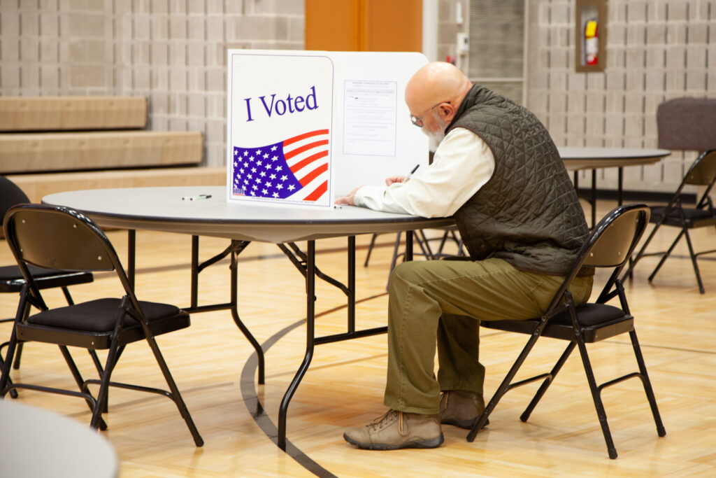 Election betting is booming as the midterms near. Do states have the power to curb it? A growing number of state officials fear prediction markets are opening the door to a new era of gambling on elections — a practice many states have long prohibited. In this photo, a voter casts a ballot during the March 3, 2026 primary in Little Rock, Arkansas. (Photo by Katie Adkins/Arkansas Advocate)