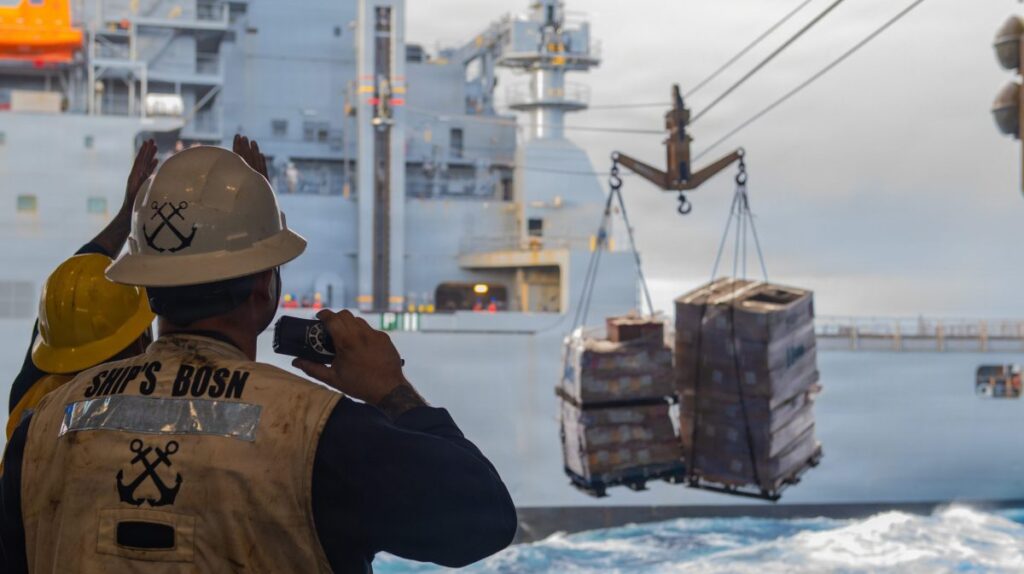 Navy ups the food and supplies on latest carrier sent to Middle East Navy ups the food and supplies on latest carrier sent to Middle East