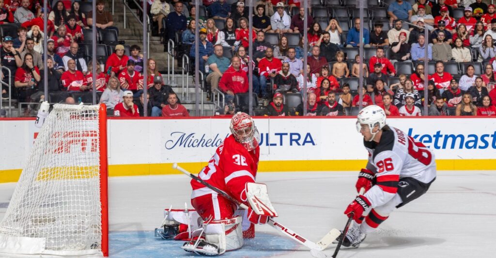 New Jersey Devils Take Sloppy Overtime Affair from the Detroit Red Wings in 5-4 Win New Jersey Devils Take Sloppy Overtime Affair from the Detroit Red Wings in 5-4 Win