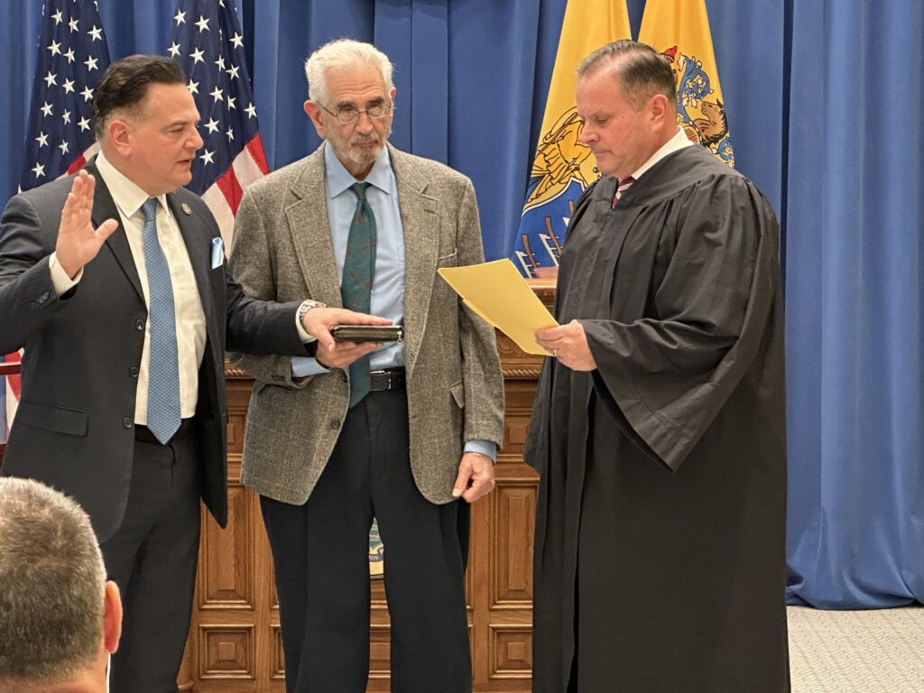 Scutari sworn in as acting governor as Sherrill campaigns in Midwest