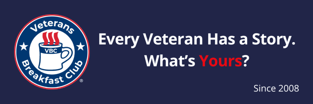 Author and Vietnam War helicopter Pilot Lieutenant Colonel Joe Finch Veterans Breakfast Club Logo
